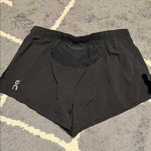 On Running  Black Running Shorts